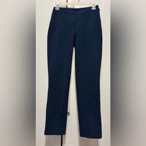 Lululemon Womens On The Move Pants 2 Navy Ankle Crop